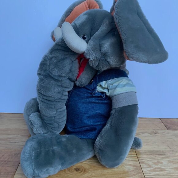Vintage Heritage Collection “Thunder” Elephant Plush Hand Puppet 15” Stuffie - Picture 2 of 7
